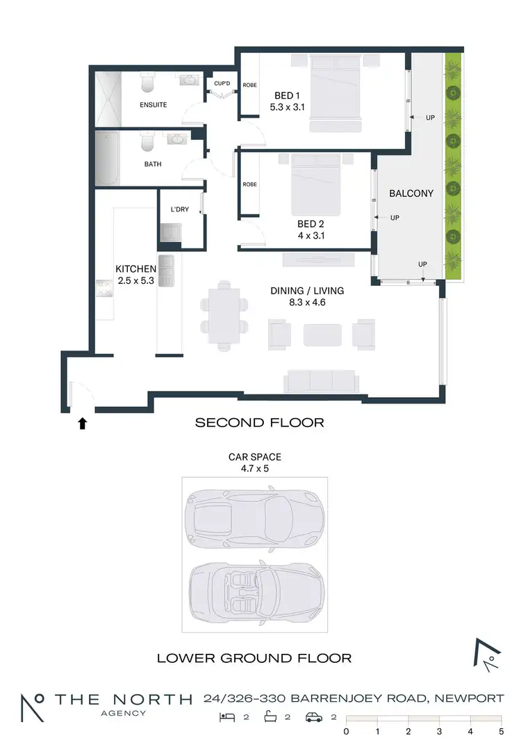 Floorplan of Homely apartment listing, 24/326-330 Barrenjoey Road, Newport NSW 2106