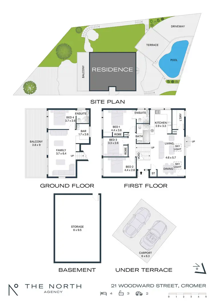 Floorplan of Homely house listing, 21 Woodward Street, Cromer NSW 2099