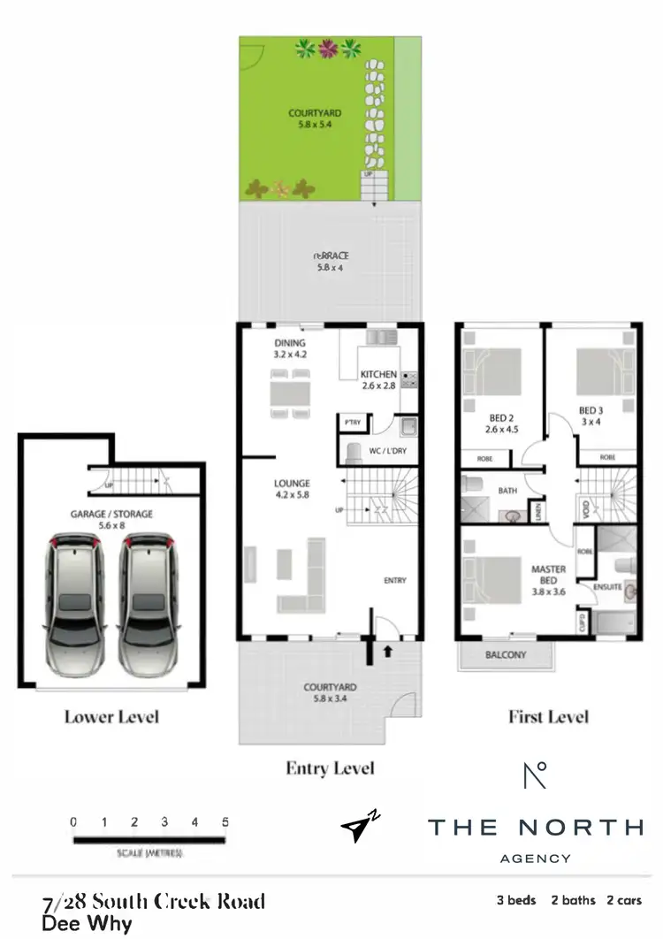 Floorplan of Homely townhouse listing, 7/28 South Creek Road, Dee Why NSW 2099