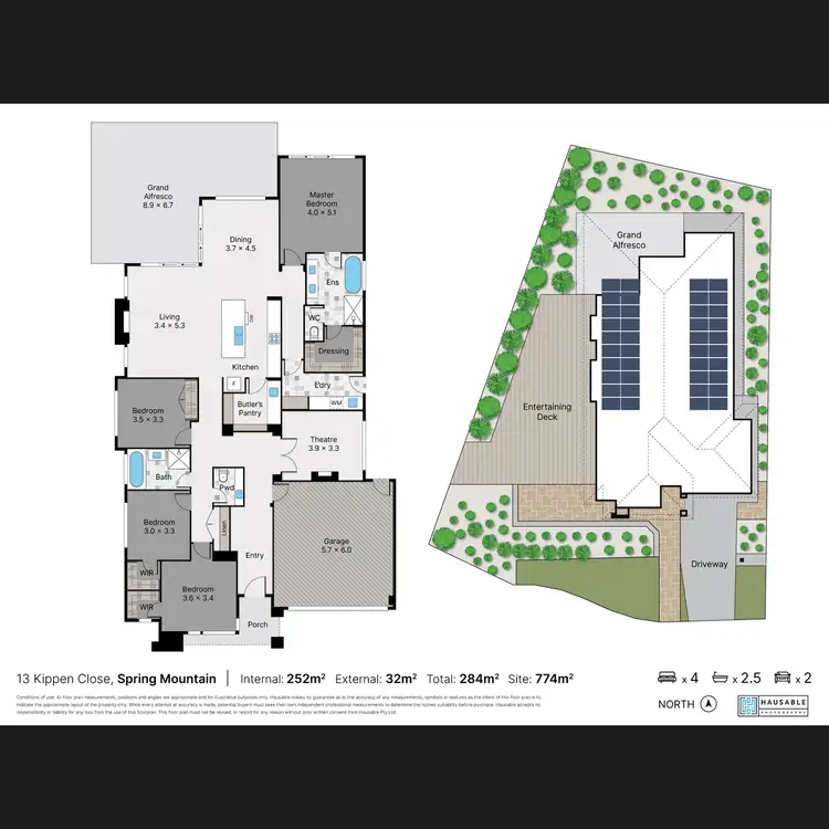 Floorplan of Homely house listing, 13 Kippen Close, Spring Mountain QLD 4300