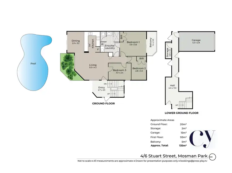 Floorplan of Homely unit listing, 4/6 Stuart Street, Mosman Park WA 6012