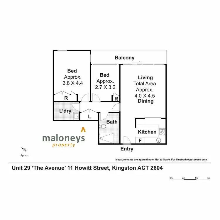 Floorplan of Homely apartment listing, 29/11 Howitt Street, Kingston ACT 2604