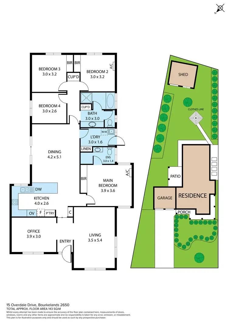Floorplan of Homely house listing, 15 Overdale Drive, Bourkelands NSW 2650