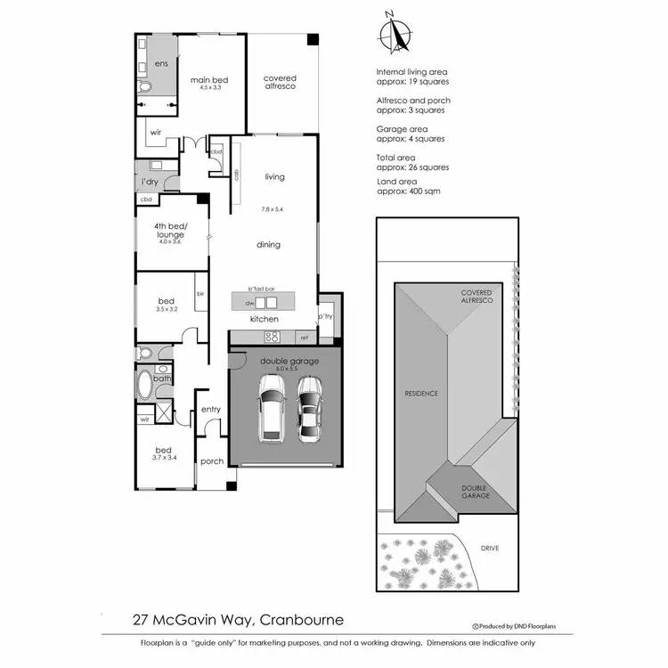 Floorplan of Homely house listing, 27 McGavin Way, Cranbourne VIC 3977