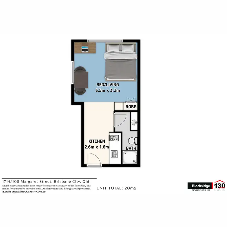 Floorplan of Homely apartment listing, 1714/108 Margaret Street, Brisbane City QLD 4000