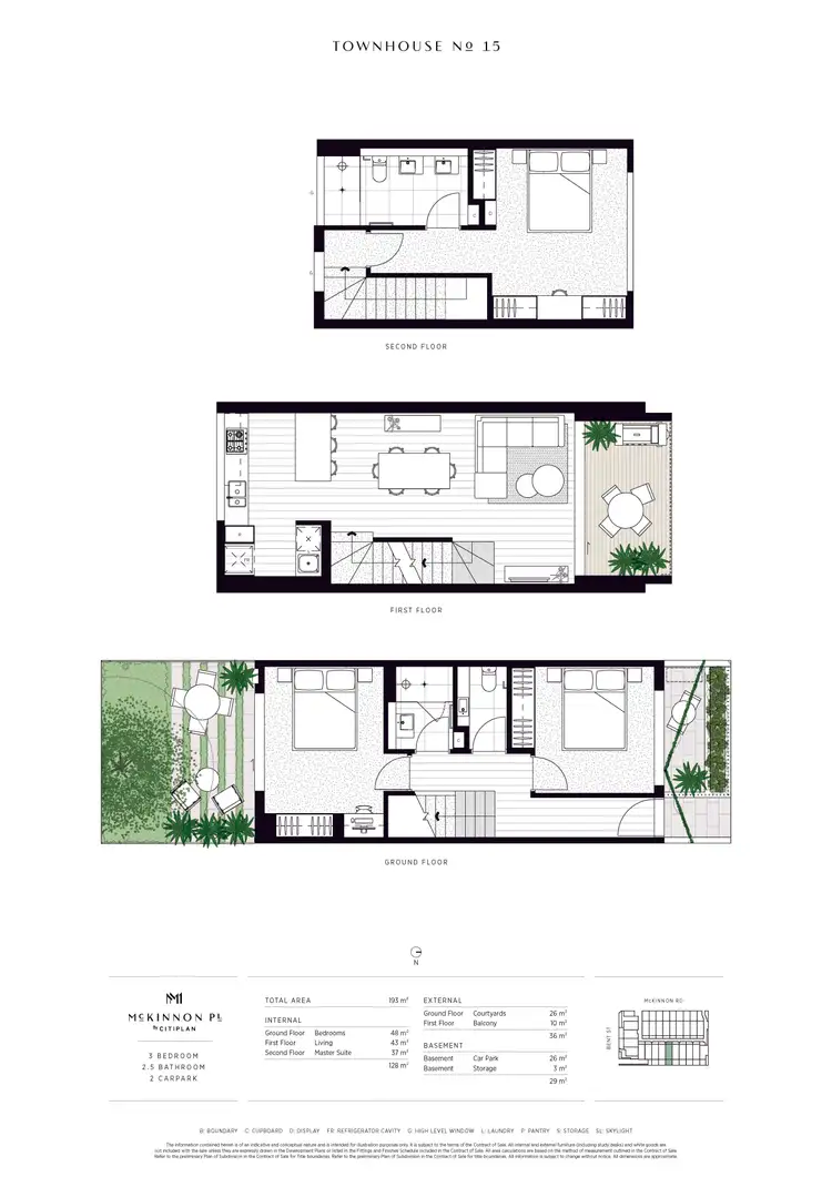 Floorplan of Homely townhouse listing, 15/170 Mckinnon Road, Mckinnon VIC 3204