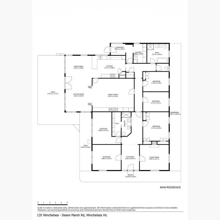 Floorplan of Homely rural property listing, 135 Winchelsea-Deans Marsh Road, Winchelsea VIC 3241