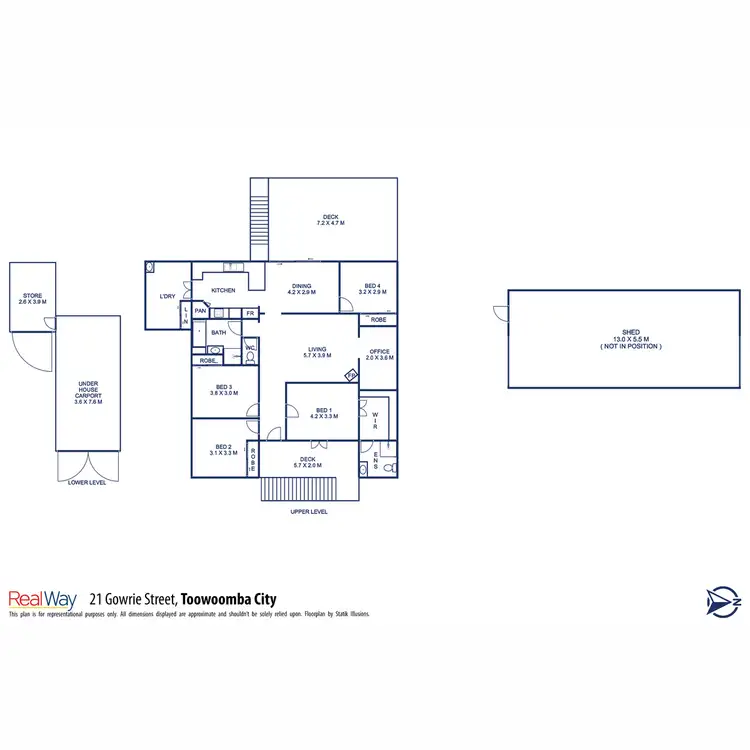 Floorplan of Homely house listing, 21 Gowrie Street, Toowoomba City QLD 4350