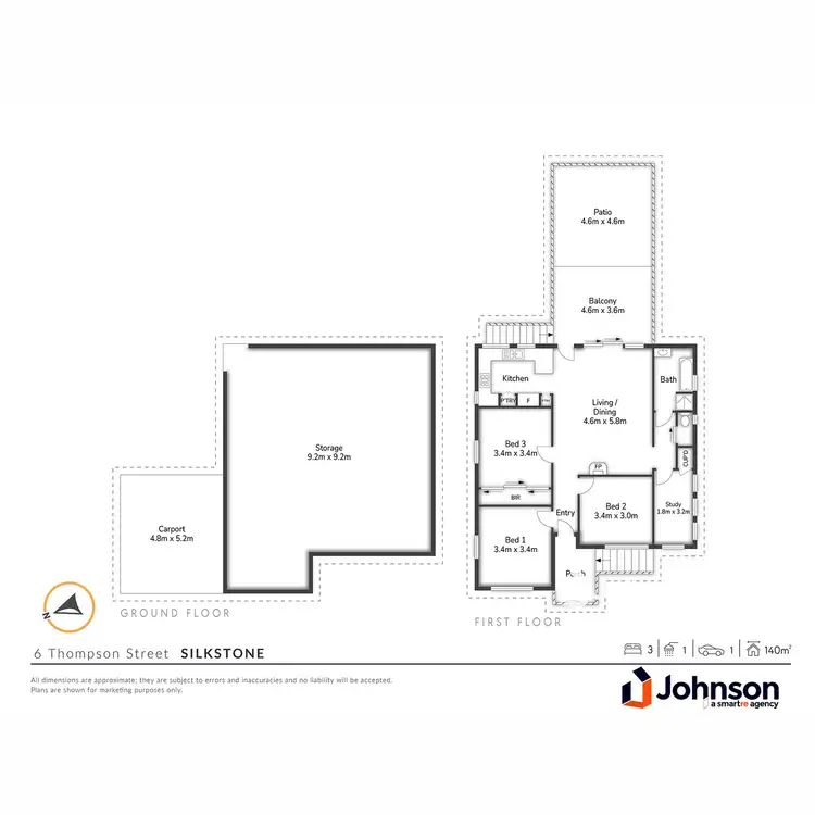 Floorplan of Homely house listing, 6 Thompson Street, Silkstone QLD 4304