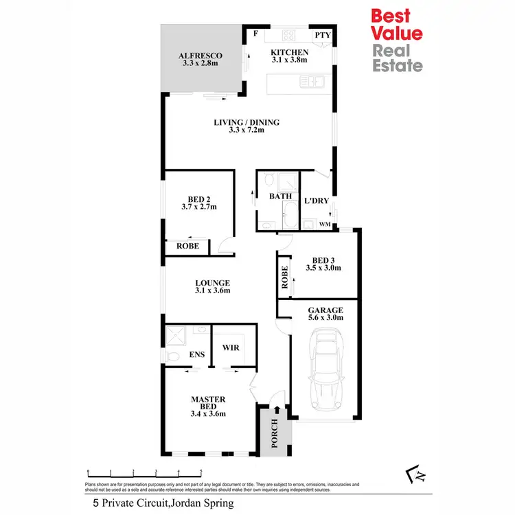 Floorplan of Homely house listing, 5 Private Circuit, Jordan Springs NSW 2747