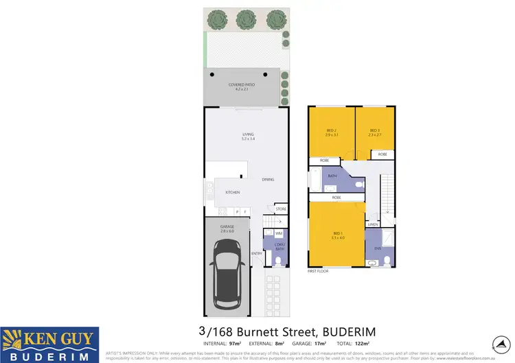 Floorplan of Homely unit listing, 3/168 Burnett Street, Buderim QLD 4556