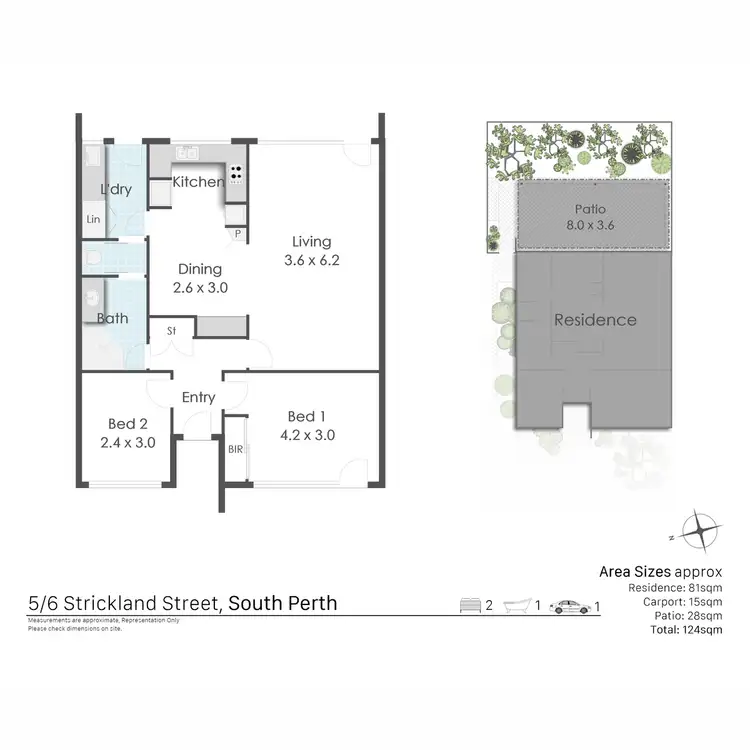 Floorplan of Homely villa listing, 5/6 Strickland Street, South Perth WA 6151
