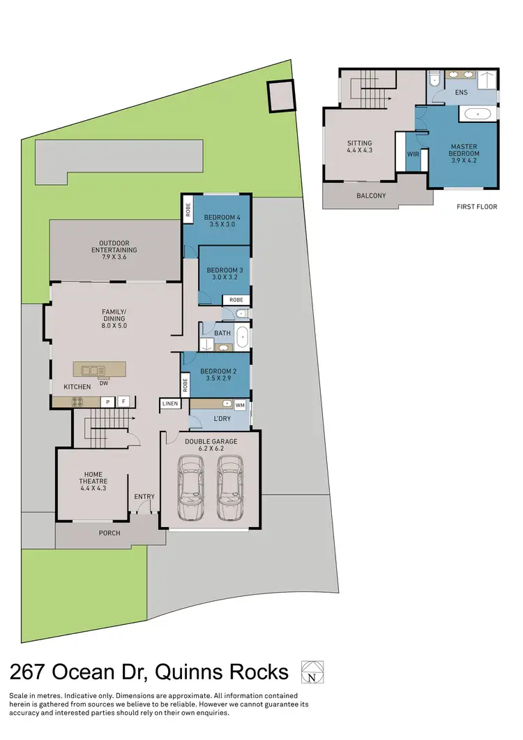 Floorplan of Homely house listing, 267 Ocean Drive, Quinns Rocks WA 6030
