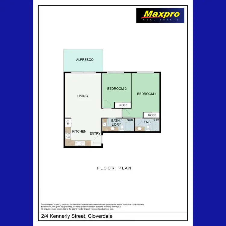 Floorplan of Homely apartment listing, 2/4 Kennerly Street, Cloverdale WA 6105