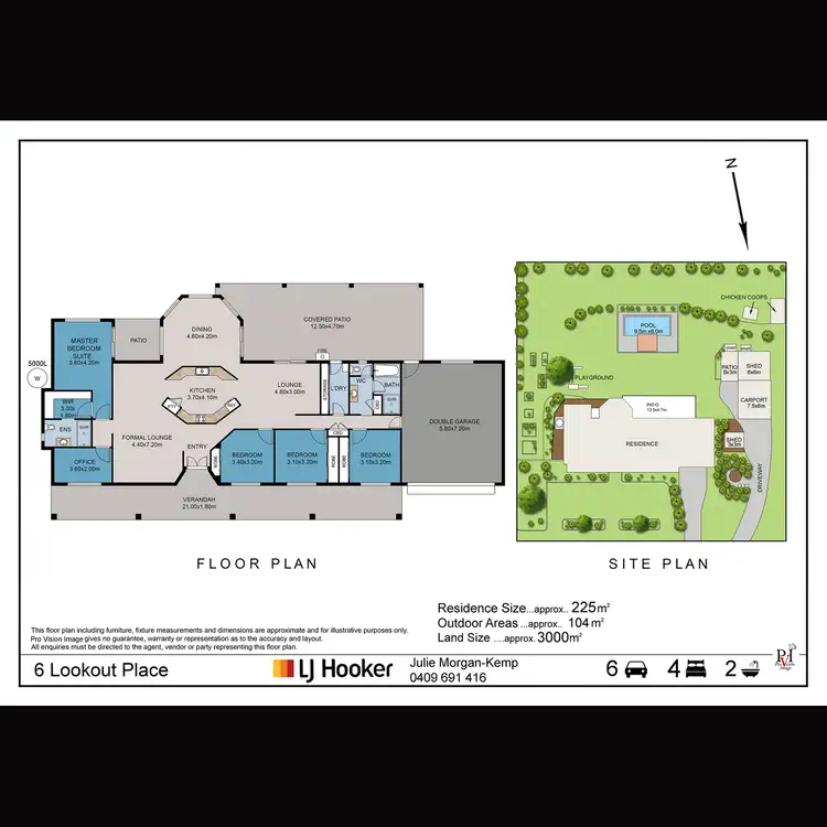 Floorplan of Homely house listing, 6 Lookout Place, Mount Nathan QLD 4211