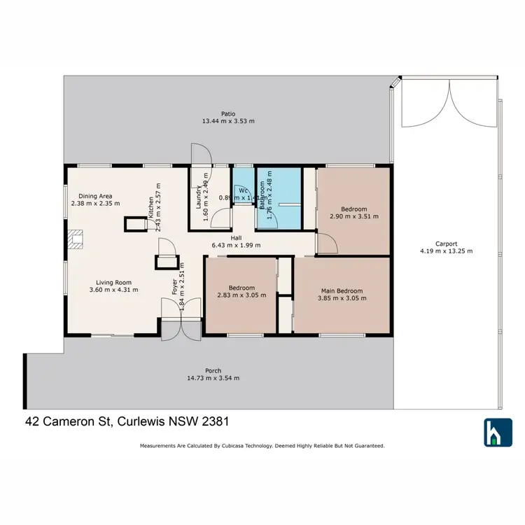 Floorplan of Homely house listing, 42 Cameron Street, Curlewis NSW 2381