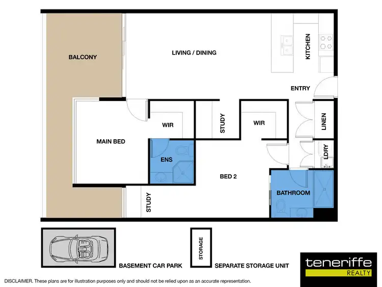 Floorplan of Homely apartment listing, 1603/30 Festival Place, Newstead QLD 4006