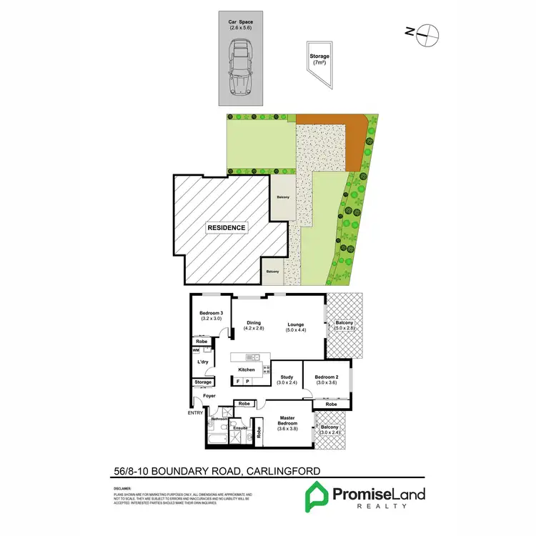 Floorplan of Homely apartment listing, 56/8-10 Boundary Road, Carlingford NSW 2118