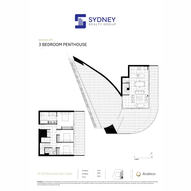 Floorplan of Homely apartment listing, 2013/301 Botany Road, Zetland NSW 2017