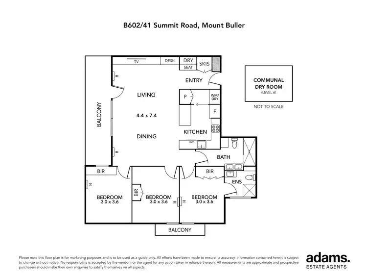 Floorplan of Homely apartment listing, B602/41 Summit Road, Mount Buller VIC 3723