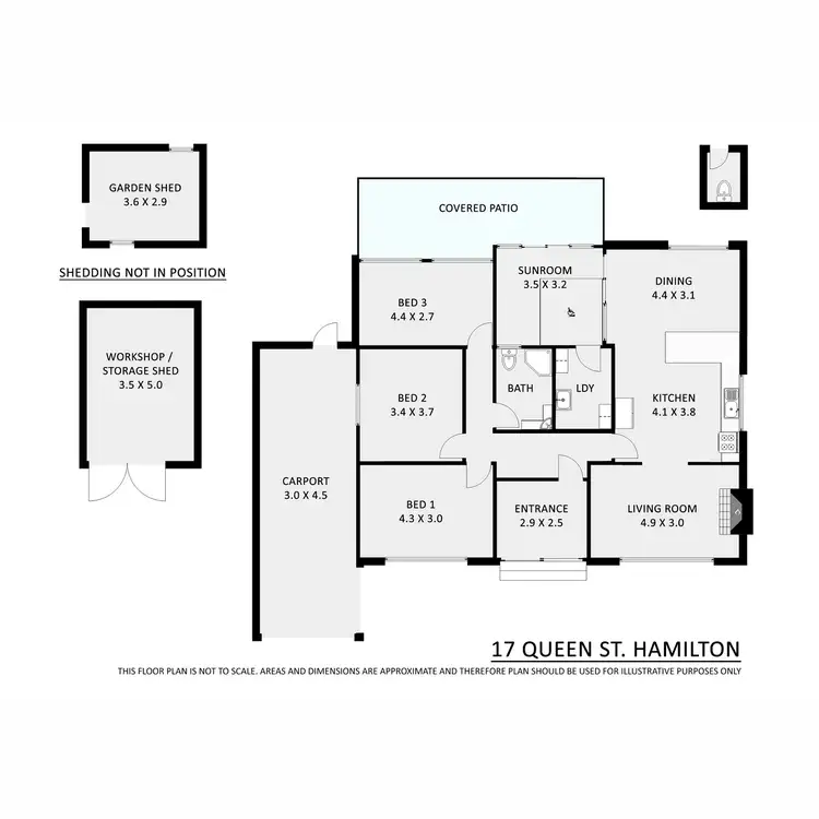 Floorplan of Homely house listing, 17 Queen Street, Hamilton VIC 3300