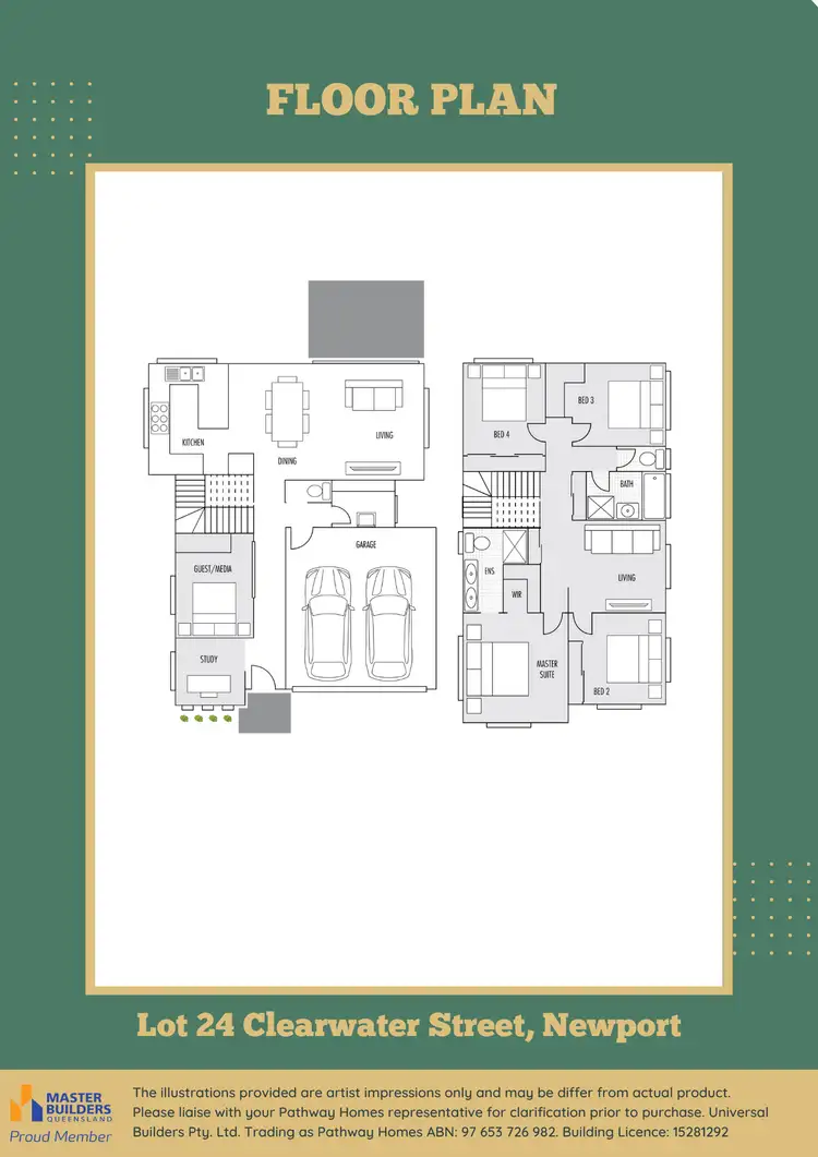 Floorplan of Homely land listing, 24 Clearwater Street, Newport QLD 4020