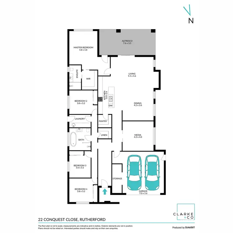 Floorplan of Homely house listing, 22 Conquest Close, Rutherford NSW 2320
