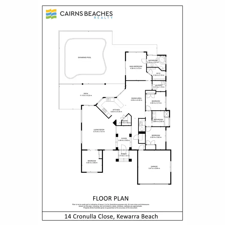 Floorplan of Homely house listing, 14 Cronulla Close, Kewarra Beach QLD 4879