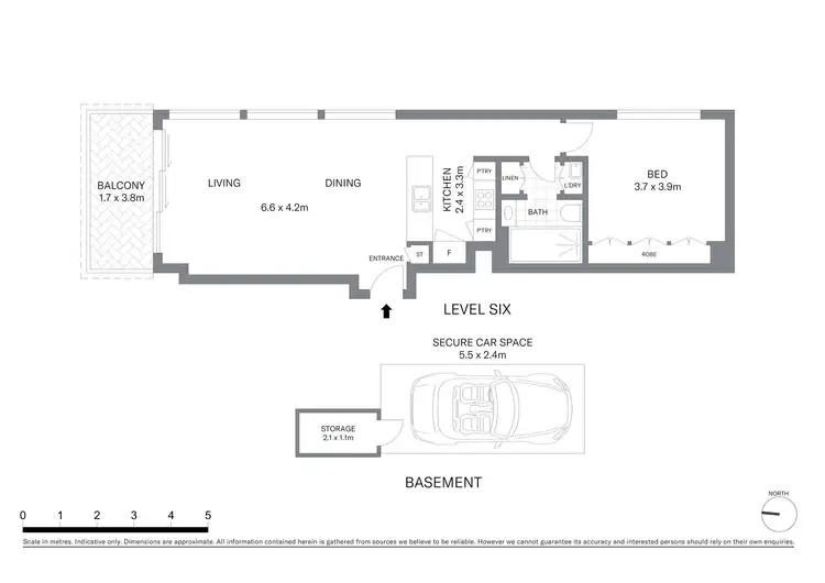 Floorplan of Homely apartment listing, 602/15 Barangaroo Avenue, Barangaroo NSW 2000