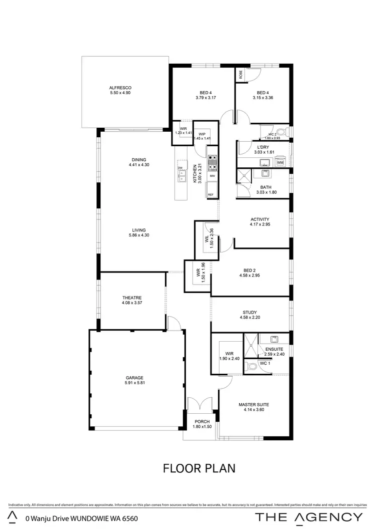 Floorplan of Homely house listing, 30 Wanju Drive, Wundowie WA 6560
