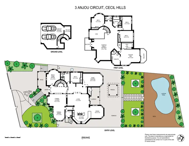 Floorplan of Homely house listing, 3 Anjou Circuit, Cecil Hills NSW 2171