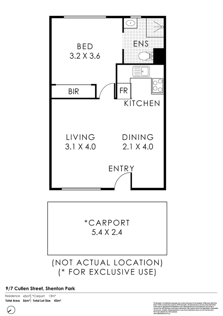 Floorplan of Homely unit listing, 9/7 Cullen Street, Shenton Park WA 6008