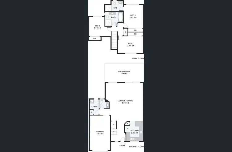 Floorplan of Homely townhouse listing, 11/272 Oxley Drive, Coombabah QLD 4216