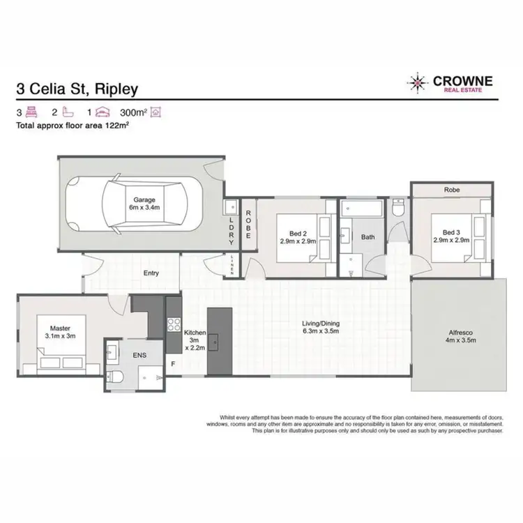Floorplan of Homely house listing, 3 Celia Street, Ripley QLD 4306