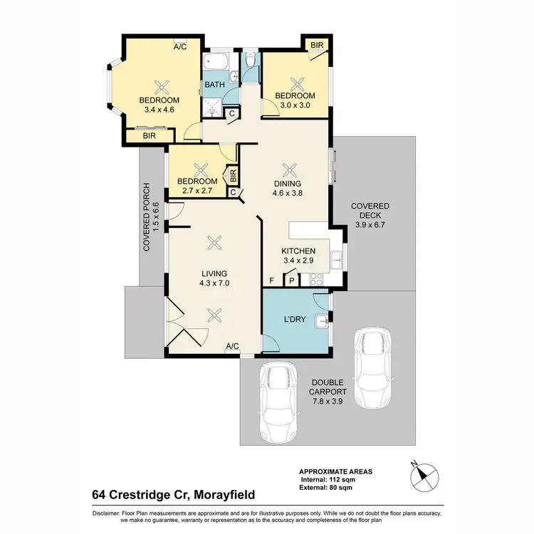 Floorplan of Homely house listing, 64 Crestridge Crescent, Morayfield QLD 4506
