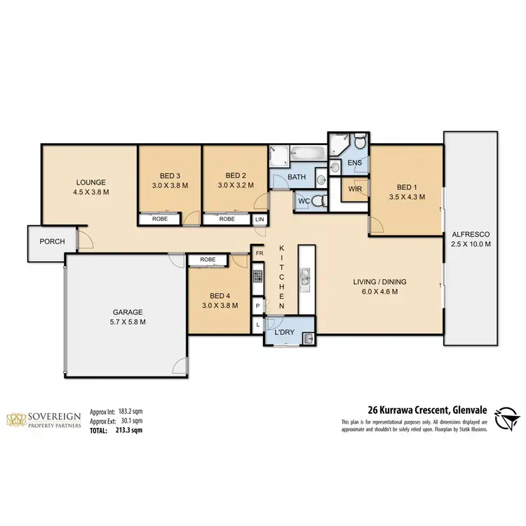 Floorplan of Homely house listing, 26 Kurrawa Crescent, Glenvale QLD 4350