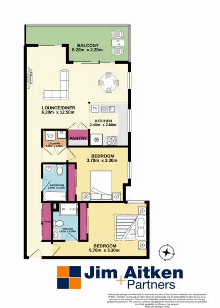 Floorplan of Homely apartment listing, 35/50-54 Rodley Avenue, Penrith NSW 2750