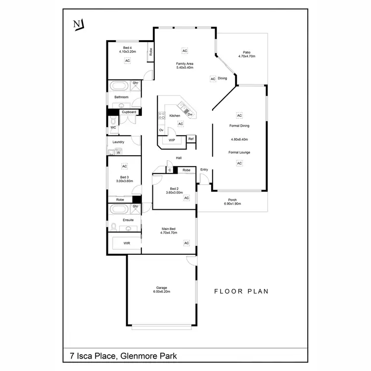 Floorplan of Homely house listing, 7 Isca Place, Glenmore Park NSW 2745