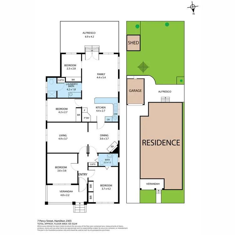 Floorplan of Homely house listing, 7 Percy Street, Hamilton NSW 2303