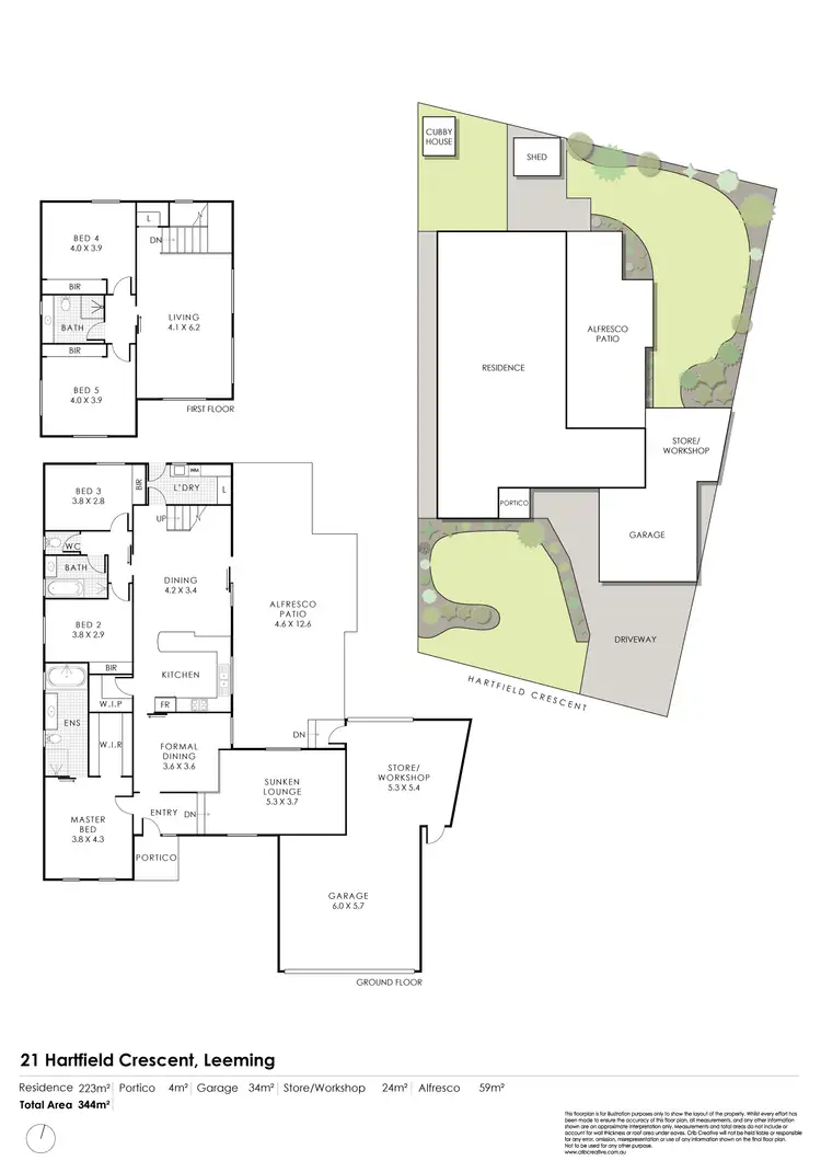 Floorplan of Homely house listing, 21 Hartfield Crescent, Leeming WA 6149