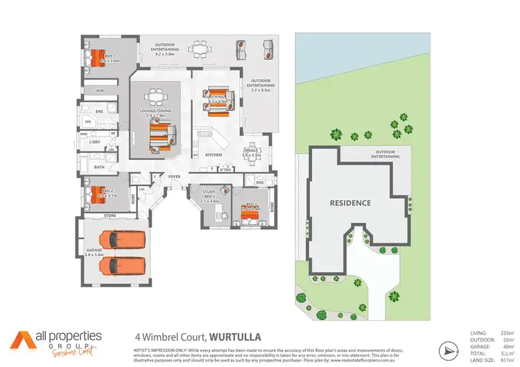 Floorplan of Homely house listing, 4 Wimbrel Court, Wurtulla QLD 4575