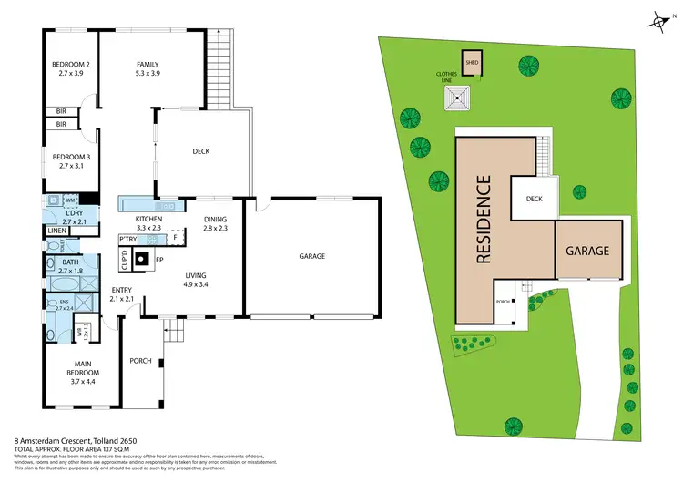 Floorplan of Homely house listing, 8 Amsterdam Crescent, Tolland NSW 2650