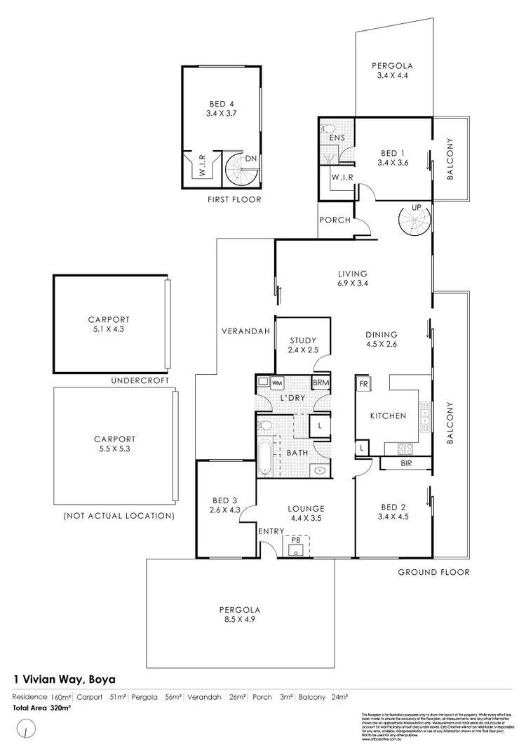 Floorplan of Homely house listing, 1 Vivian Way, Boya WA 6056