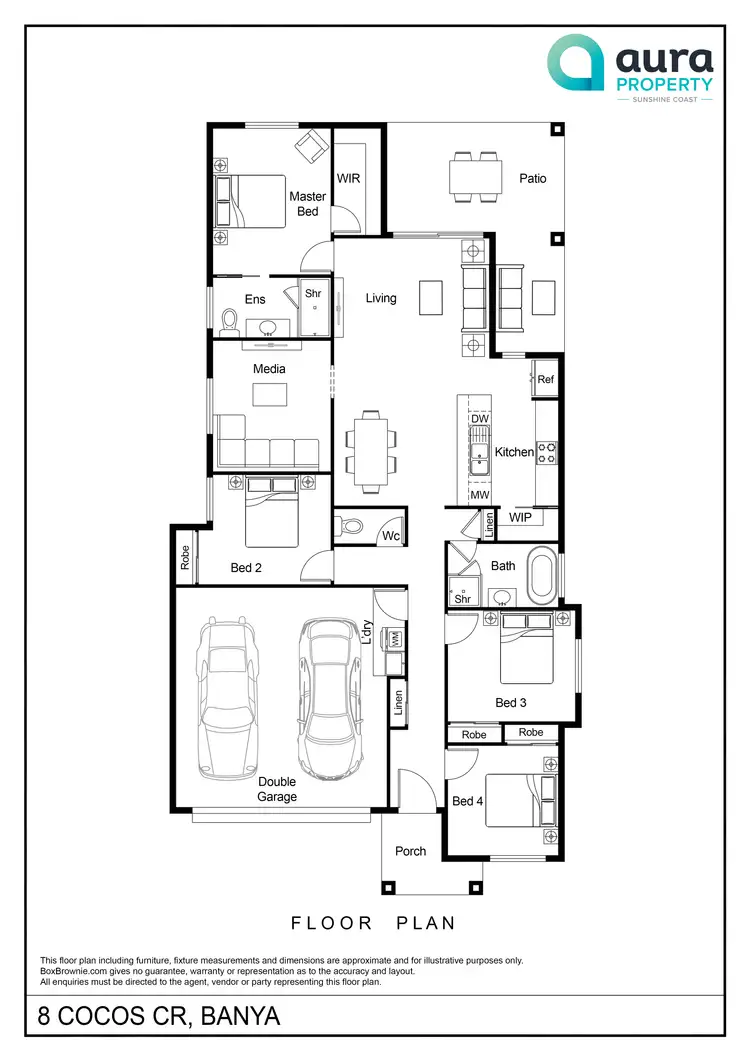 Floorplan of Homely house listing, 8 Cocos Crescent, Banya QLD 4551