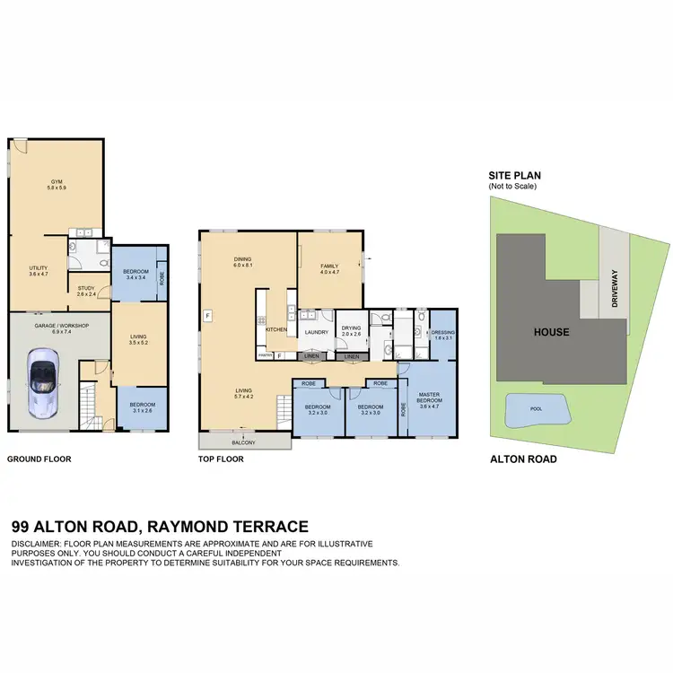 Floorplan of Homely house listing, 99 Alton Road, Raymond Terrace NSW 2324