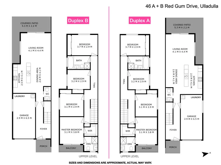 Floorplan of Homely house listing, 46A & 46B Red Gum Drive, Ulladulla NSW 2539