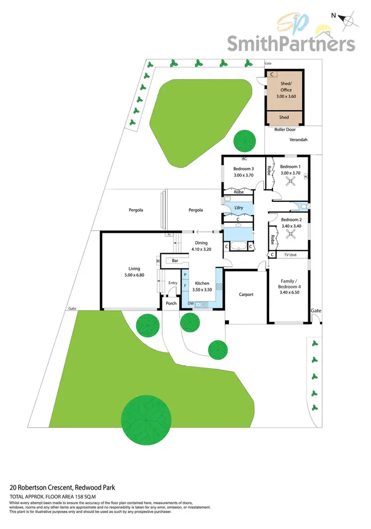 Floorplan of Homely house listing, 20 Robertson Crescent, Redwood Park SA 5097