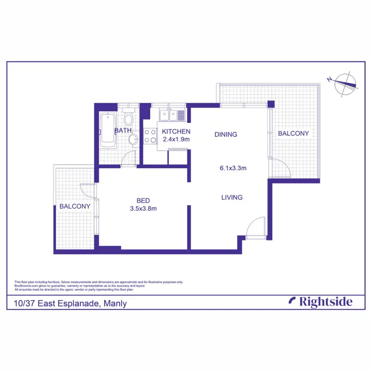 Floorplan of Homely apartment listing, 10/37 East Esplanade, Manly NSW 2095