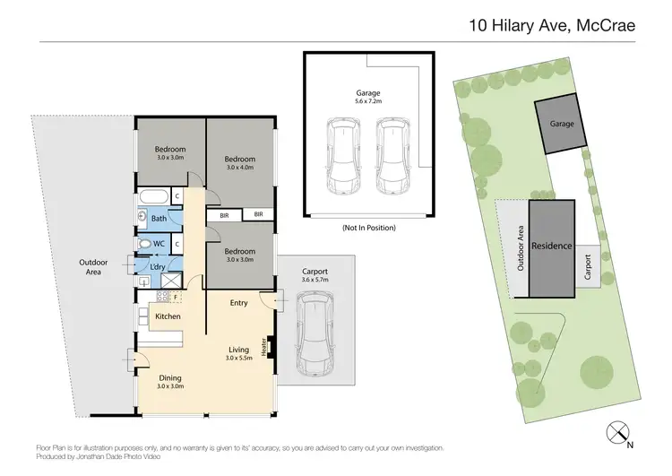 Floorplan of Homely house listing, 10 Hilary Avenue, Mccrae VIC 3938