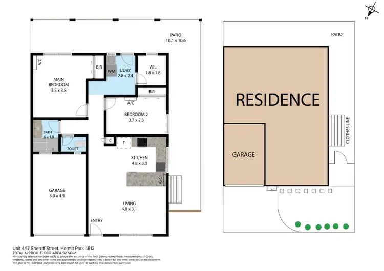 Floorplan of Homely apartment listing, 4/17 Sherriff Street, Hermit Park QLD 4812